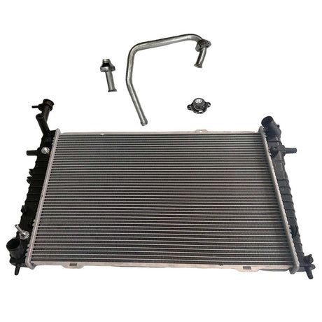 Aluminium Radiator With Cap Fit For Kia Sportage KM Hyundai Tucson JM 4Cyl 2.0L 6Cyl 2.7L 05/2005-07/2010 - Machter