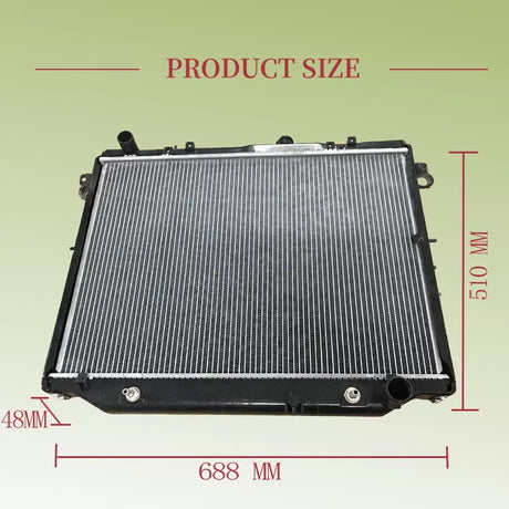 Aluminium Radiator With Cap Fit For Toyota Landcruiser 100 Series UZJ100R 4.7L V8 1998-2007 - Machter