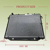 Aluminium Radiator With Cap Fit For Toyota Landcruiser 100 Series UZJ100R 4.7L V8 1998-2007 RAD-TA005 - Machter