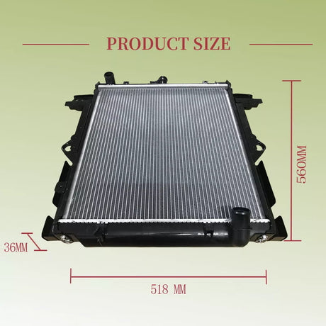 Radiator With Cap Fit For Toyota Landcruiser FZJ HDJ HZJ78 79 4.5L 4.2L 1FZFE 1HDFTE 1HZ Manual 1999-2007 1640017400 - Machter