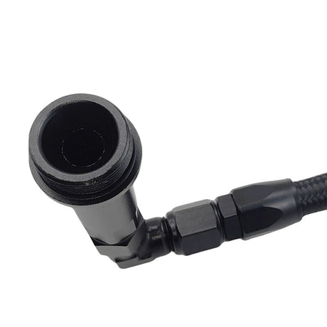 1 x Carburettor Inlet Rail Kit -6AN Black Finish Fit For Holley Dual Fuel Line - Machter