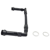 1 x Carburettor Inlet Rail Kit -6AN Black Finish Fit For Holley Dual Fuel Line - Machter