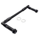 1 x Carburettor Inlet Rail Kit -6AN Black Finish Fit For Holley Dual Fuel Line - Machter