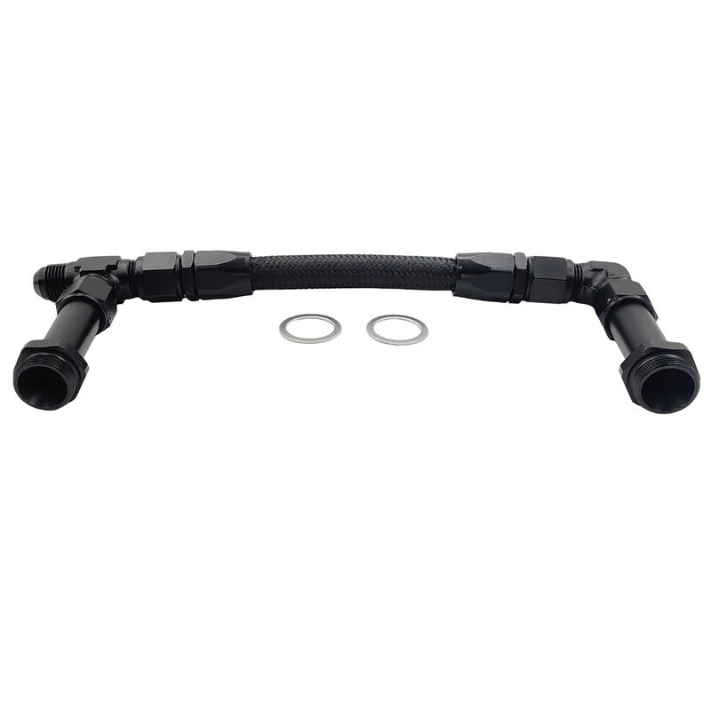 1 x Carburettor Fuel Inlet Rail Kit -8AN 241mm Fit For Holley Dual Fuel Line 4150 - Machter