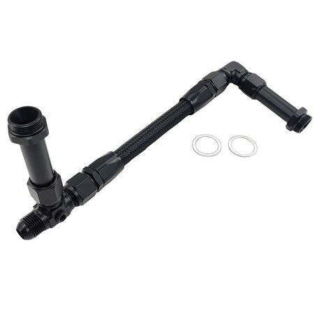 1 x Carburettor Fuel Inlet Rail Kit -8AN 241mm Fit For Holley Dual Fuel Line 4150 - Machter