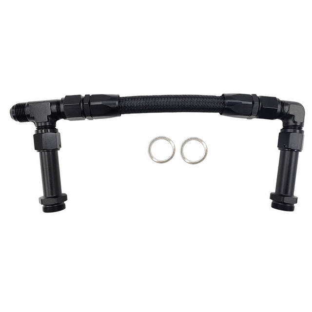 1 x Carburettor Fuel Inlet Rail Kit -8AN 241mm Fit For Holley Dual Fuel Line 4150 - Machter