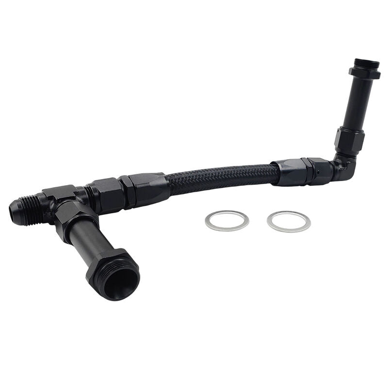1 x Carburettor Fuel Inlet Rail Kit -8AN 241mm Fit For Holley Dual Fuel Line 4150 - Machter