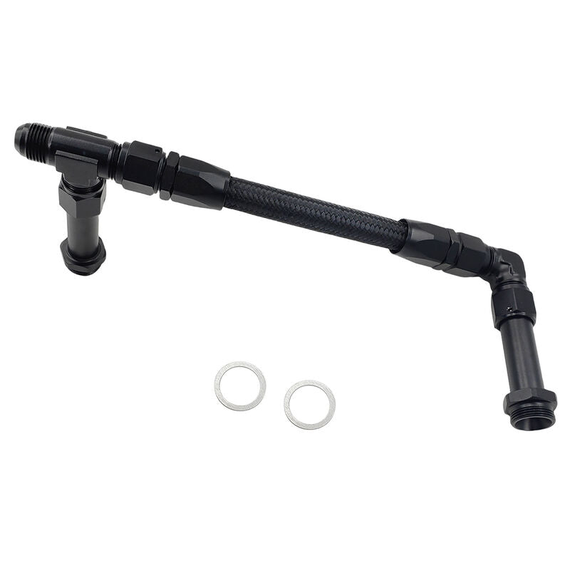 1 x Carburettor Fuel Inlet Rail Kit -8AN 241mm Fit For Holley Dual Fuel Line 4150 - Machter