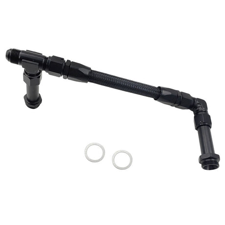 1 x Carburettor Fuel Inlet Rail Kit -8AN 241mm Fit For Holley Dual Fuel Line 4150 - Machter