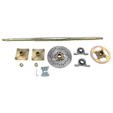 810mm Rear Axle Kit 25mm Shaft Assy Sprocket Hub Fit For Go Kart Rotor ATV Quad Bike RAK-ATV001 - Machter