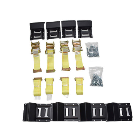 Wheel Chock Tie Down Kit Trailer Tire Straps System For ATV UTV Lawn Mower - Machter