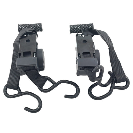 2 Pieces Automatic Retractable Ratchet Straps Polyester 680kg 3.3m*2.5cm - Machter