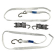 2 Pcs Polyester Ratchet Tie Down Straps 1.5m x 25mm Fit For Most Boat/Trailer RAT-004-2PCS - Machter