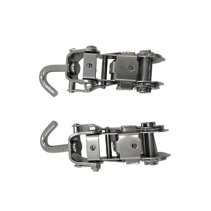 2 Pcs Polyester Ratchet Tie Down Straps 1.5m x 25mm Fit For Most Boat/Trailer RAT-004-2PCS - Machter