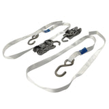 2 Pcs Polyester Ratchet Tie Down Straps 1.5m x 25mm Fit For Most Boat/Trailer RAT-004-2PCS - Machter