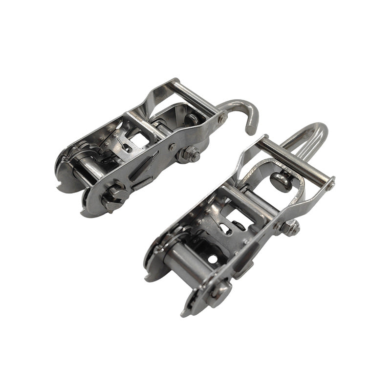 2 Pcs Polyester Ratchet Tie Down Straps 1.5m x 25mm Fit For Most Boat/Trailer RAT-004-2PCS - Machter