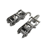 2 Pcs Polyester Ratchet Tie Down Straps 1.5m x 25mm Fit For Most Boat/Trailer RAT-004-2PCS - Machter