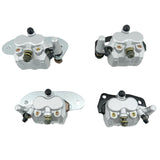 Front & Rear Brake Calipers Fit For Yamaha Rhino 700 YXR70 With Pads 2008-2013 RBC-YM002-4PCS - Machter