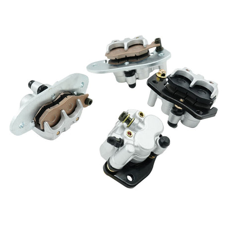 Front & Rear Brake Calipers Fit For Yamaha Rhino 700 YXR70 With Pads 2008-2013 RBC-YM002-4PCS - Machter