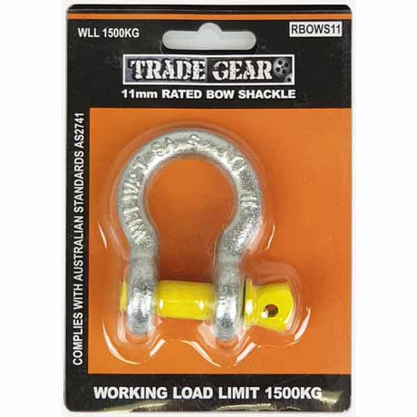 Bow Shackles 1500kg 11mm (7/16")  - Trade Gear | Universal Auto Spares