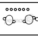 Rocker Cover Set SUBARU EJ20 DOHC LH RC3014K - Permaseal