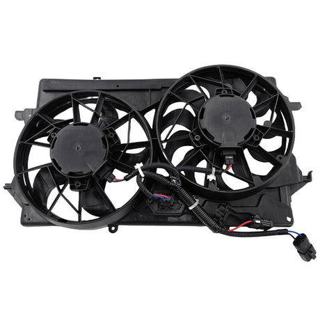 Radiator Thermo Cooling Fan Assembly Dual With 2 Plugs Fit For Ford Focus LR 2002-2005 - Machter
