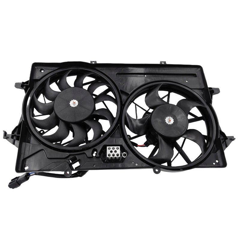 Radiator Thermo Cooling Fan Assembly Dual With 2 Plugs Fit For Ford Focus LR 2002-2005 RCF-FD003 - Machter