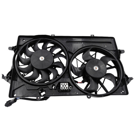 Radiator Thermo Cooling Fan Assembly Dual With 2 Plugs Fit For Ford Focus LR 2002-2005 - Machter