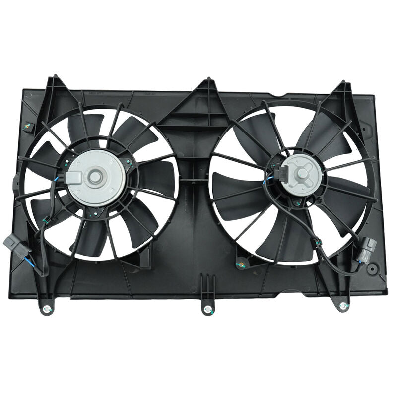 Radiator Fan Assembly Fit For Honda Accord EURO CL 2.4L K24A3 4Cyl Petrol 2002-2008 19015RAAA01 19020RAHH01 RCF-HD011 - Machter