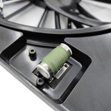 Radiator Fan With Resistor Fit For Jeep Wrangler JK 3.8L 2.8L 03/2007-2018 RCF-JP002 - Machter