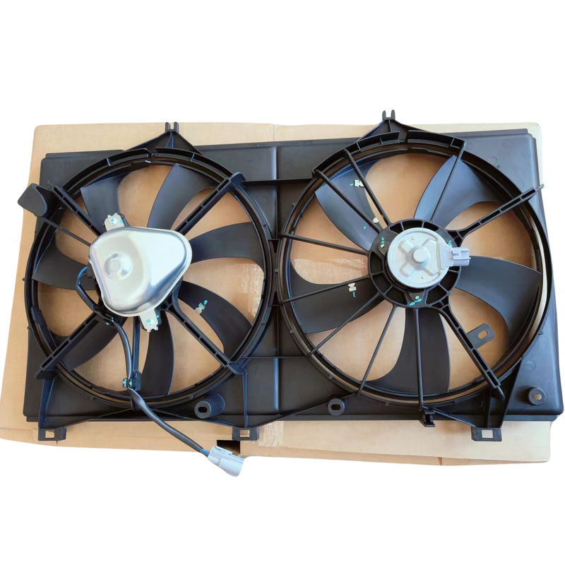 Cooling Fan Shroud Assembly Dual Radiator Thermo Fit For Toyota Camry ACV40 2.4L 2AZFE 2006-2012 16711-0V010 RCF-TA001 - Machter