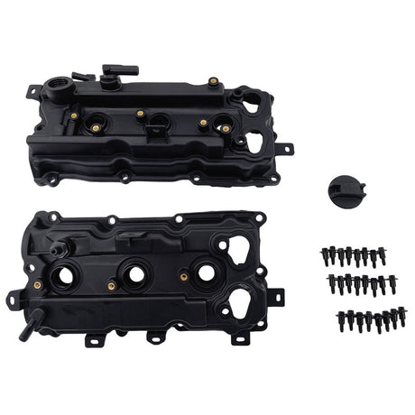 2 Pieces Valve Cover With Gasket & Cap Fit For Nissan Altima Pathfinder Maxima Murano Infiniti JX QX60 VQ35HR 13264-9N00A 13264-9N00B - Machter