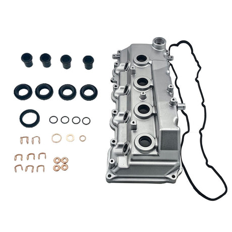 Aluminum Valve Rocker Cover With Gasket Fit For Toyota Hilux HiAce Landcruiser Prado KDJ120 KDH150 KUN26 16 2KD-FTV 1KD-FTV 112100L020 - Machter