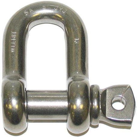 S/S Rated D Shackle 10mm 700kg - AUTOKING | Universal Auto Spares