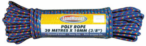 Diamond Braided Poly Rope, 30mtr x 10mm (10′ x 38") - LoadMaster
