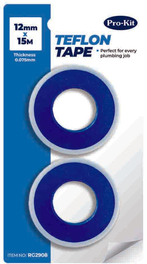 Tape Teflon Pieces 0.075mm X 12mm X 15m - Pro-Kit