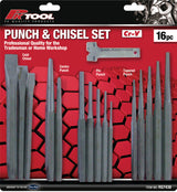 16 Pieces Punch, Chisel Set With Chisel/Punch Edge - PKTool