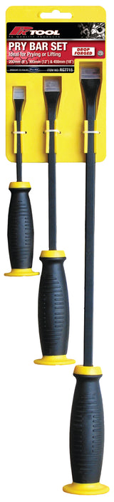 3 Pieces Pry Bar Set Quality Rubber Comfort Grip - PKTool