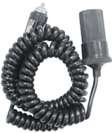 Cigarette Lighter Accessory Socket With 1 Outlet & 2M Coiled Wire 12/24V - Charge