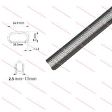 18,000pcs 17MM Fence Ringer Galfan Galvanised Pneumatic Air C17 Hog Ring C Clip RINGER-001 - Machter