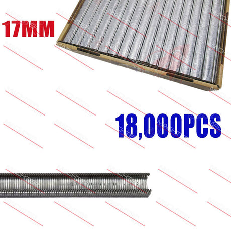 18,000Pieces 17MM Fence Ringer Galfan Galvanised Pneumatic Air C17 Hog Ring C Clip - Machter