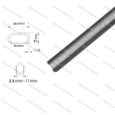 18,000Pieces 17MM Fence Ringer Galfan Galvanised Pneumatic Air C17 Hog Ring C Clip - Machter