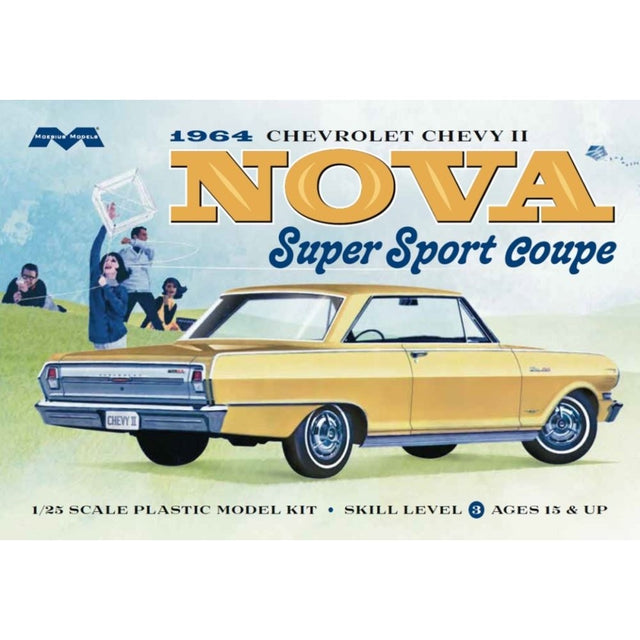 1964 Chevrolet Nova Super Sport Plastic Model Kit Car 1:25 Scale (Approx. 17–18cm) Collectible | Universal Auto Spares