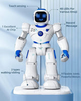 Remote Control Robotic Toys Blue Smart RC Robot Toy Talking Dancing Robots for Kids perfect gift Christmas ROBOT-001 - Machter