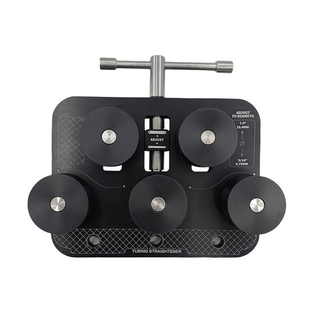 Tube Straightener Tool Portable Black Aluminum Alignment Device Fit For 3/16"-1" Steel Tube ROLLER-003 - Machter