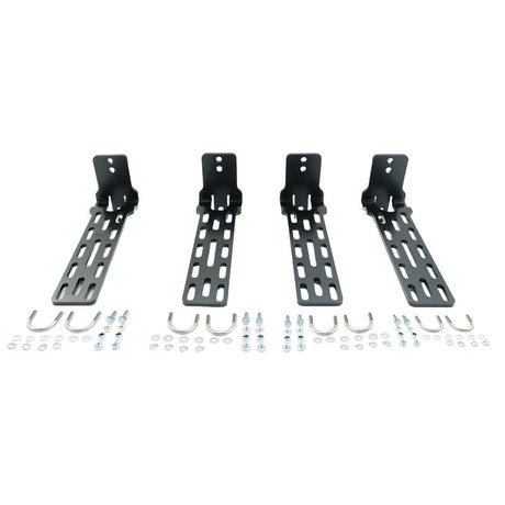 4 x Long Awning "L" Bracket Fit For 180 & 270 Awnings Powder Coated Steel - Machter