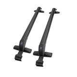 One Pair Roof Rack Cross Bars Suv Sedan Luggage Carrier Rain Grooves Black RRCB-006 - Machter