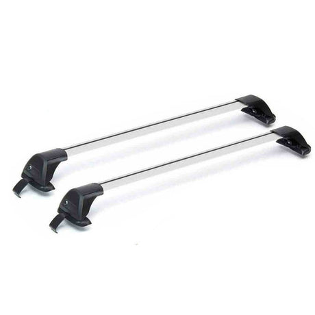 2x Silver NEW Aerodynamic Cross bar / Roof Rack Fit For Mitsubishi Triton 2006-2015 - Machter