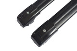 BLACK Cross bars Roof Racks Fit For 1999-On Mitsubishi Pajero With Keys 280KG RRCB-037 - Machter