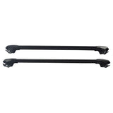 BLACK Cross bars Roof Racks Fit For 1999-On Mitsubishi Pajero With Keys 280KG RRCB-037 - Machter
